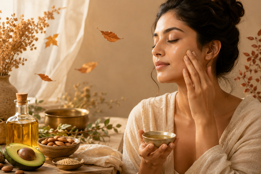 Vata Skin: What It Is, Why It Struggles in the Fall and Winter, and How to Care for It