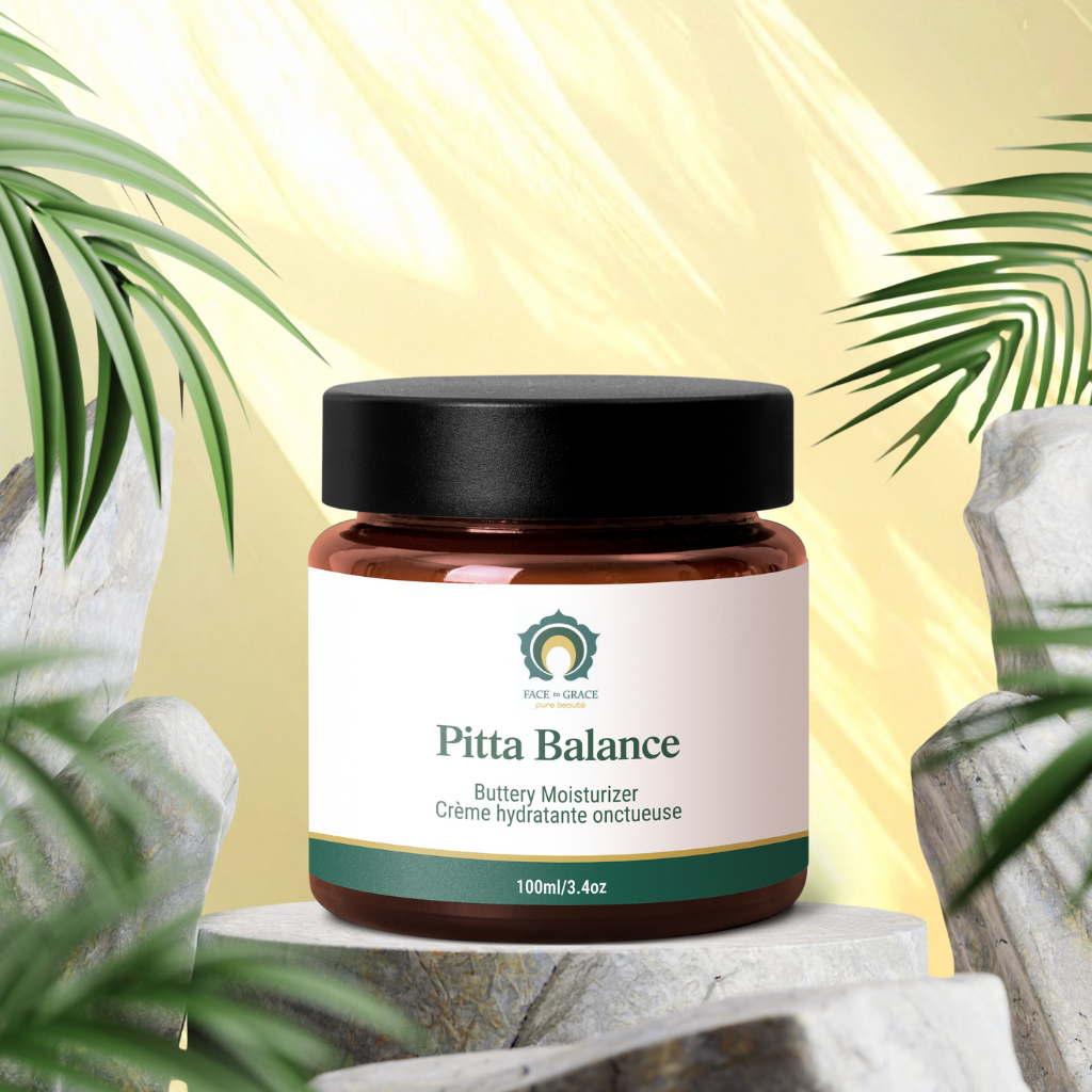Pitta Balance buttery moisturizer by Face to Grace Beauté for sensitive skin