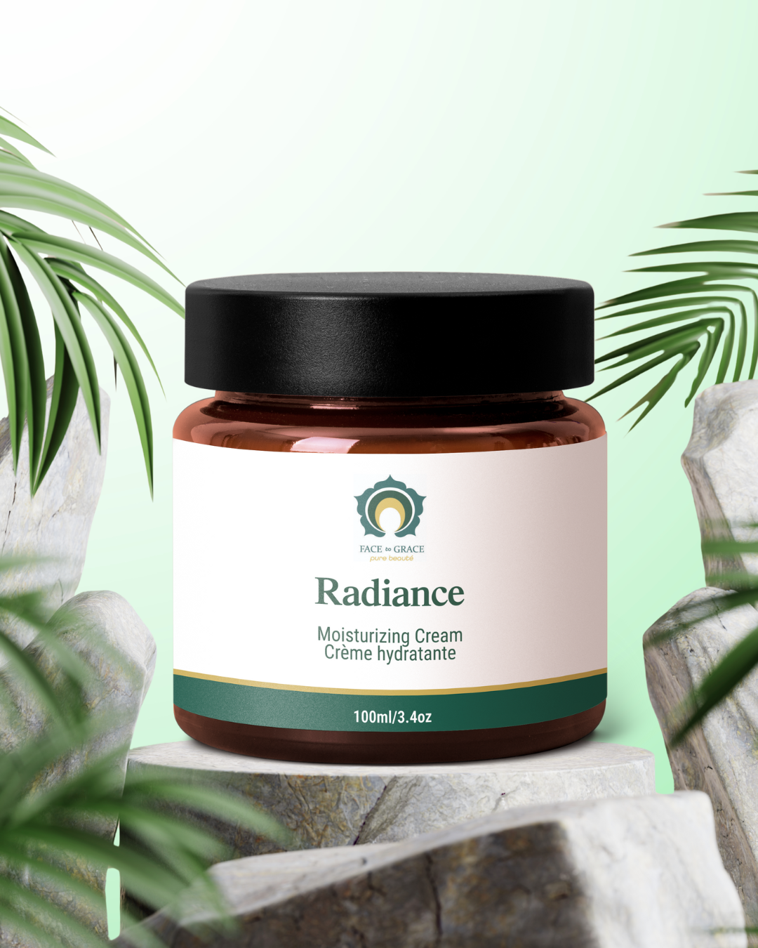Radiance moisturizing cream by Face to Grace Beauté for hydrated skin