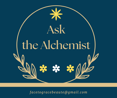 Ask the Alchemist custom skincare consultation by Face to Grace Beauté